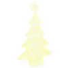 Image de vidaXL Sapin de Noël 100 LED Blanc chaud 120 cm Acrylique