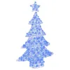 Image de vidaXL Sapin de Noël 100 LED Bleu 120 cm Acrylique
