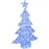 Image de vidaXL Sapin de Noël 100 LED Bleu 120 cm Acrylique