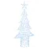 Image de vidaXL Sapin de Noël avec 240 LED Blanc froid 180 cm Acrylique, Salon, déco moderne, ornements en acrylique, éclairage LED, accessoires de fête, design épuré