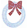 Image de vidaXL Krans 60 LED's Blauw 76 x 76 x 8,5 cm Acryl