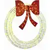 Image de vidaXL Couronne avec 150 LED Blanc chaud 121 x 121 x 10 cm PET