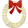 Image de vidaXL Couronne avec 80 LED Blanc chaud 91 x 91 x 9 cm PET