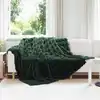 Image de vidaXL Couverture antidérapante en fausse de lapin Olite Vert foncé