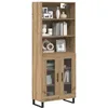 Image de vidaXL Haut Armoire 2 pc Chêne artisanal 69,5 x 34 x 180 cm