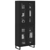 Image de vidaXL Haut Armoire 2 pc Chêne noir 69,5 x 34 x 180 cm