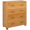 Image de vidaXL Armoire avec tiroir Marron 80 x 35 x 95 cm Bois de chêne massif