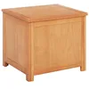 Image de vidaXL Opbergbox met opslag 50 x 45 x 45 cm Massief Eikenhout