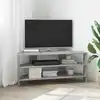 Image de vidaXL MeubleTVd'Angle 102x40,5x45cm Gris béton Bois d'ingénierie