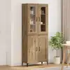 Image de vidaXL Haut Armoire Chêne artisanal 69,5 x 34 x 180 cm