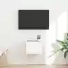 Image de vidaXL Meuble TV mural 39 x 31 x 29,5 cm Blanc Bois d'ingénierie