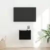 Image de vidaXL Meuble TV mural Noir 39 x 31 x 29,5 cm Bois d'ingénierie