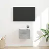 Image de vidaXL Meuble TV mural Béton 39 x 31 x 29,5 cm Bois d'ingénierie