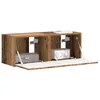 Image de vidaXL Meuble TV mural 2 pc Bois Ancien Bois d'ingénierie