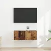 Image de vidaXL Meuble TV mural 2 pc Bois Ancien Bois d'ingénierie