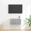 Image de vidaXL Meuble TV mural 60 x 31 x 29,5 cm Béton Bois d'ingénierie