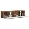 Image de vidaXL TV Wandkast 2 st Oud Hout Bewerkt hout