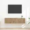 Image de vidaXL Meuble TV mural 2 pc Chêne artisan Bois d'ingénierie