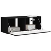 Image de vidaXL TV Wandkast 78,5 x 31 x 29,5 cm Zwart Bewerkt hout