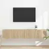 Image de vidaXL Meuble TV mural 2 pc Sonoma Bois d'ingénierie