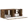 Image de vidaXL Meuble TV mural 78,5 x 31 x 29,5 cm Chêne fumé