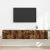 Image de vidaXL Meuble TV mural 2 pc Chêne fumé Bois d'ingénierie