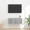 Image de vidaXL Meuble TV mural Montage mural Gris Sonoma 78,5 x 31 x 29,5 cm