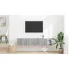 Image de vidaXL Meuble TV mural 2 pc Gris Sonoma Bois d'ingénierie