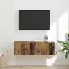 Image de vidaXL Meuble TV mural Bois Ancien 98 x 31 x 29,5 cm Bois d'ingénierie