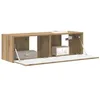Image de vidaXL Meuble TV mural 98 x 31 x 29,5 cm Chêne artisan