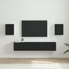 Image de vidaXL Meuble TV mural 2 pcs Noir 30 x 31 x 40 cm Bois d'ingénierie