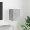 Image de vidaXL Meuble TV mural Béton 30 x 31 x 40 cm Bois d'ingénierie
