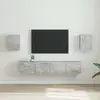Image de vidaXL Meuble TV mural 2 pc Béton Bois d'ingénierie