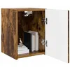 Image de vidaXL Meuble TV mural 2 pc Chêne fumé Bois d'ingénierie