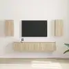 Image de vidaXL Meuble TV mural 2 pc Sonoma Bois d'ingénierie