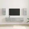 Image de vidaXL Meuble TV mural 2 pcs Béton 30 x 31 x 60 cm Bois d'ingénierie