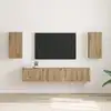 Image de vidaXL Meuble TV mural 2 pc Chêne artisan Bois d'ingénierie