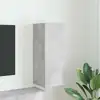 Image de vidaXL Meuble TV mural 30 x 31 x 80 cm Gris béton Bois d'ingénierie