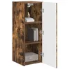 Image de vidaXL Meuble TV mural 30 x 31 x 80 cm Chêne fumé Bois d'ingénierie