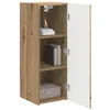 Image de vidaXL Meuble TV mural 2 pc Chêne artisan Bois d'ingénierie