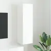 Image de vidaXL Meuble TV mural Blanc 30 x 31 x 100 cm Bois d'ingénierie