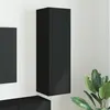 Image de vidaXL Meuble TV mural Noir 30 x 31 x 100 cm Bois d'ingénierie