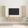 Image de vidaXL Meuble TV mural 2 pcs Sonoma 30 x 31 x 100 cm Bois d'ingénierie