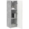 Image de vidaXL Meuble TV mural 2 pc Béton Bois d'ingénierie