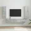 Image de vidaXL Meuble TV mural 2 pcs Béton 30 x 31 x 100 cm Bois d'ingénierie