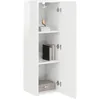 Image de vidaXL TV Wandkast 30 x 31 x 100 cm Glanzend Wit Bewerkt hout