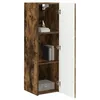 Image de vidaXL TV Wandkast 30 x 31 x 100 cm Rook Eiken Bewerkt hout