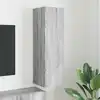 Image de vidaXL Meuble TV mural Gris Sonoma 30 x 31 x 100 cm Bois d'ingénierie