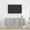 Image de vidaXL Meuble TV mural 2 pc Gris Sonoma Bois d'ingénierie