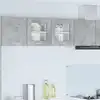 Image de vidaXL Armoire suspendue Riga 2 pcs Gris béton 40 x 31 x 40 cm
